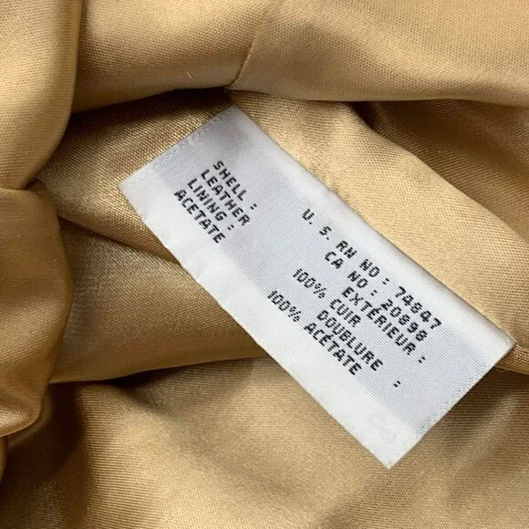 Marc New York Camel Leather Collared Jacket - Picture 6 of 7